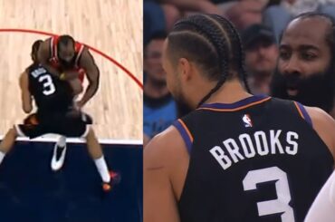 James Harden has words for Dillon Brooks for hitting him in the stomach