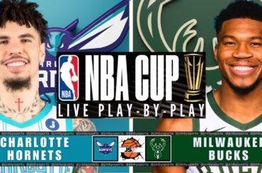 NBA CUP LIVE Today: Charlotte Hornets vs Milwaukee Bucks | Play-by-Play, Scoreboard & Stats