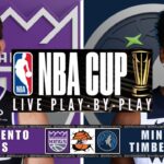 NBA CUP LIVE Today: Sacramento Kings vs Minnesota Timberwolves | Play‑by‑Play, Scoreboard & Stats
