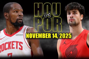 Houston Rockets vs Portland Trail Blazers Full Game Highlights - November 14, 2025 | NBA Season