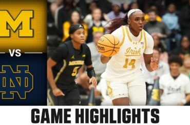 Notre Dame vs. Michigan Game Highlights | 2025-26 ACC Women's Basketball