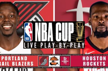 NBA CUP LIVE Today: Portland Trail Blazers vs Houston Rockets | Play-by-Play, Scoreboard & Stats