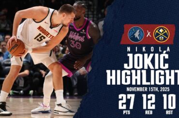 Nikola Jokić Triple-Double | Highlights vs. MIN