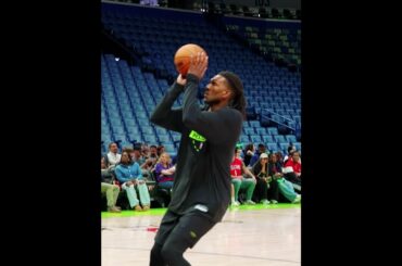 Pelicans Warmup 👀 vs. Warriors #nba #shorts