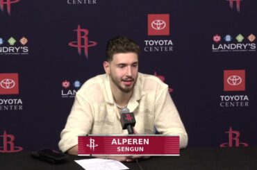 Alperen Sengun with a Press Conference vs Magic
