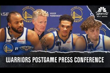 Moses Moody, Will Richard and more react to Warriors' blowout win over Pelicans | NBCS Bay Area