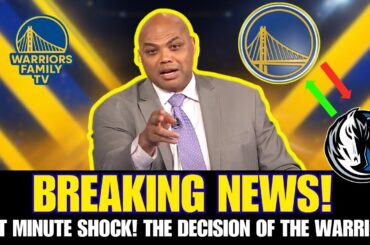 🚨 TOTAL SHOCK: LAST-MINUTE DECISION BY THE GOLDEN STATE WARRIORS STUNS THE FANS!