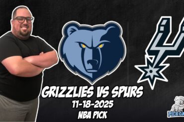 Memphis Grizzlies vs San Antonio Spurs 11/18/25 NBA Free Picks & Prediction | NBA Betting Tips