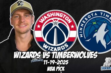 Washington Wizards vs Minnesota Timberwolves 11/19/25 NBA Free Picks & Prediction | NBA Betting Tips