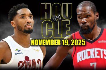 Houston Rockets vs Cleveland Cavaliers Full Game Highlights - November 19, 2025 | NBA Season