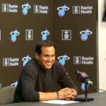 Erik Spoesltra Talks Miami Heat Win Over Warriors, Bam Adebayo Return, Norman Powell and Kel'el Ware