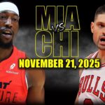 Miami Heat vs Chicago Bulls Full Game Highlights - November 21, 2025 | NBA Season