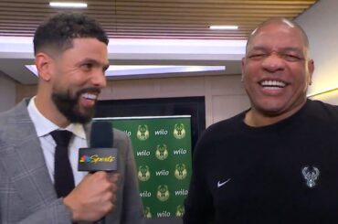 Austin Rivers hilarious interview with his Dad Doc Rivers before Bucks vs Cavs 😂