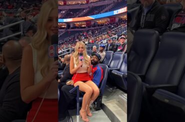 An NBA reporter interviews Detroit Pistons fans #nba #nbahighlights #sports #funnyshorts #fun