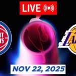 NBA LIVE! Los Angeles Lakers vs Detroit Pistons November 22, 2025 | 2025 NBA Season Live 2K
