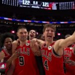 Nikola Vučević BUZZER-BEATING Three! 🚨 #TissotBuzzerBeater