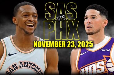 San Antonio Spurs vs Phoenix Suns Full Game Highlights - November 23, 2025 | NBA Season