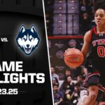 Utah vs. #1 UConn Game Highlights | 2025-26 Big 12 Women’s Basketball