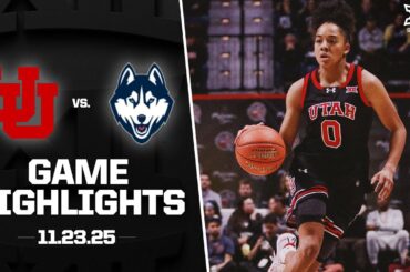 Utah vs. #1 UConn Game Highlights | 2025-26 Big 12 Women’s Basketball