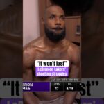 LeBron isn’t worried 🤝