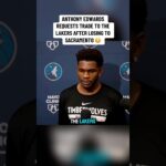 “I want a trade to the Lakers” - Anthony Edwards Postgame Interview - Timberwolves 112-117 Kings