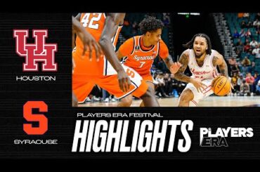 Houston vs. Syracuse: 2025 Players Era Festival men's basketball highlights