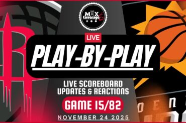 🔴LIVE - Houston Rockets vs Phoenix Suns - Play-By-Play & Reactions (11/24/25)