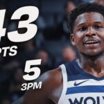 Anthony Edwards Drops 43 PTS 7 REBS & 5 3PM vs Kings | November 24, 2025