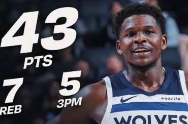 Anthony Edwards Drops 43 PTS 7 REBS & 5 3PM vs Kings | November 24, 2025