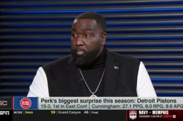 ESPN SC | "Detroit Pistons are coming out of East" - Kendrick Perkins' biggest surprise this season