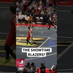 The Blazers bring out their showtime package on the break