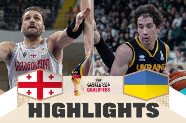Georgia 🇬🇪 v Ukraine 🇺🇦 | Highlights | FIBA Basketball World Cup 2027 European Qualifiers