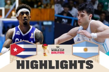 Cuba 🇨🇺 v Argentina 🇦🇷 | Highlights | FIBA Basketball World Cup 2027 Americas Qualifiers