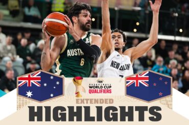 Australia 🇦🇺 v New Zealand 🇳🇿 | Extended Highlights | FIBA Basketball World Cup 2027 Asian Qualif.