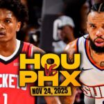 Houston Rockets vs Phoenix Suns Full Game Highlights | Nov 24, 2025 | FreeDawkins