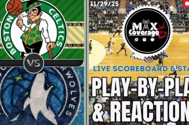 🔴LIVE - Boston Celtics vs Minnesota Timberwolves - Play-By-Play & Reactions (11/29/25)