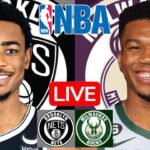 LIVE: BROOKLYN NETS vs MILWAUKEE BUCKS | NBA | PLAY BY PLAY | SCOREBOARD