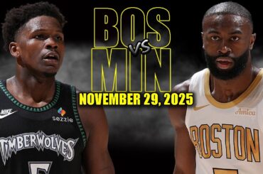 Boston Celtics vs Minnesota Timberwolves Full Game Highlights - November 29, 2025 | NBA Season