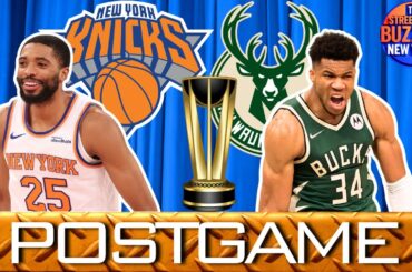 KNICKS BUCKS POSTGAME GM 18 NBA Cup Highlights, Analysis, Grades, Chat Shouts