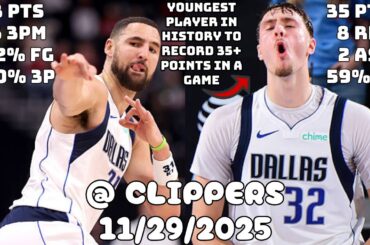 Cooper Flagg Drops 35 PTS in Win | Dallas Mavericks Team Highlights vs the Clippers (11/29/2025)