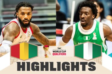 Guinea 🇬🇳 v Nigeria 🇳🇬 | Highlights | FIBA Basketball World Cup 2027 African Qualifiers