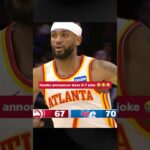Who told Bob about that 😂 #nba #hawks #unc