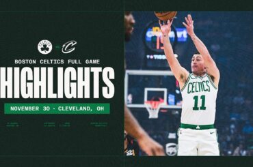 Boston Celtics pull the win out in Cleveland 117-115 | Extended Highlights
