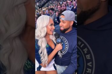 NBA Reporter Fan Interview - Target Center #nba #nbahighlights #minnesotatimberwolves #funnyshorts