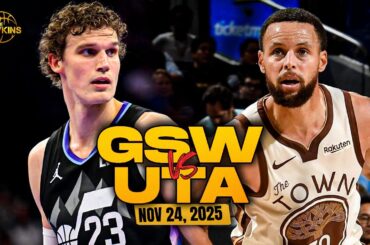 Golden State Warriors vs Utah Jazz Full Game Highlights | Nov 24, 2025 | FreeDawkins