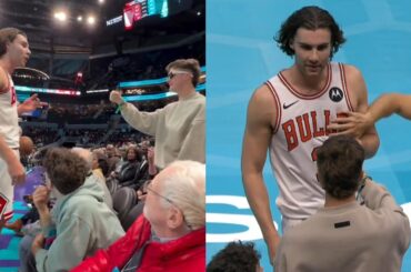 Josh Giddey gets heated with fan joking about past allegations and fan gets ejected