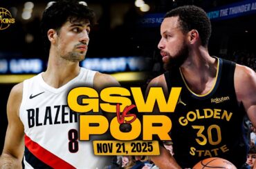 Golden State Warriors vs Portland Trail Blazers Full Game Highlights | Nov 21, 2025 | FreeDawkins