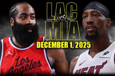 Los Angeles Clippers vs Miami Heat Full Game Highlights - December 1, 2025 | NBA Season