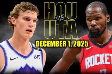 Houston Rockets vs Utah Jazz Full Game Highlights - December 1, 2025 | NBA Season