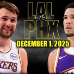 Los Angeles Lakers vs Phoenix Suns Full Game Highlights - December 1, 2025 | NBA Season